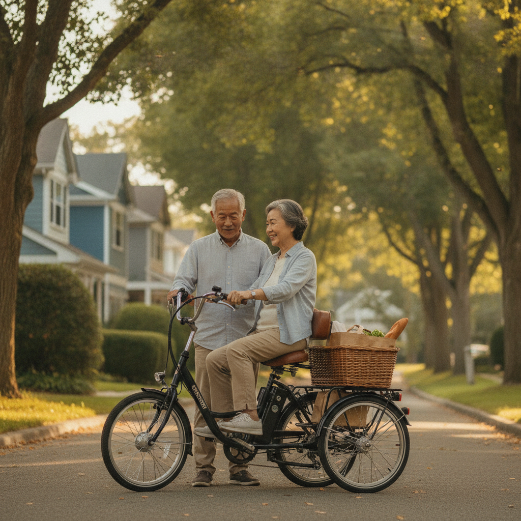 วิธีเลือกจักรยานไฟฟ้าให้ผู้สูงอายุ ขี่ง่าย ปลอดภัย ไม่ล้ม - choosing-electric-bike-for-seniors
