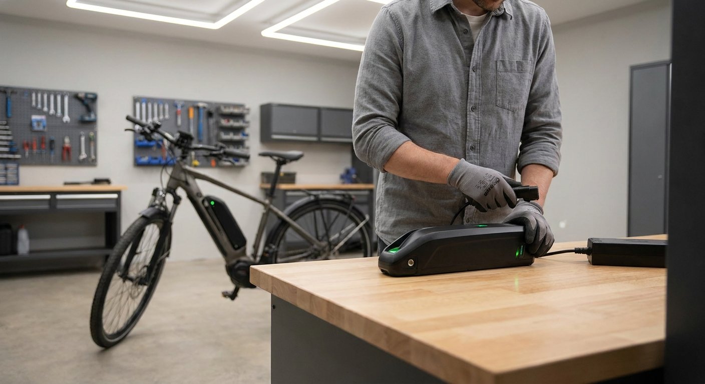 5 วิธีชาร์จแบต e-Bike ยืดอายุ 3 ปี แบตไม่บวม ไม่เสื่อมไว
