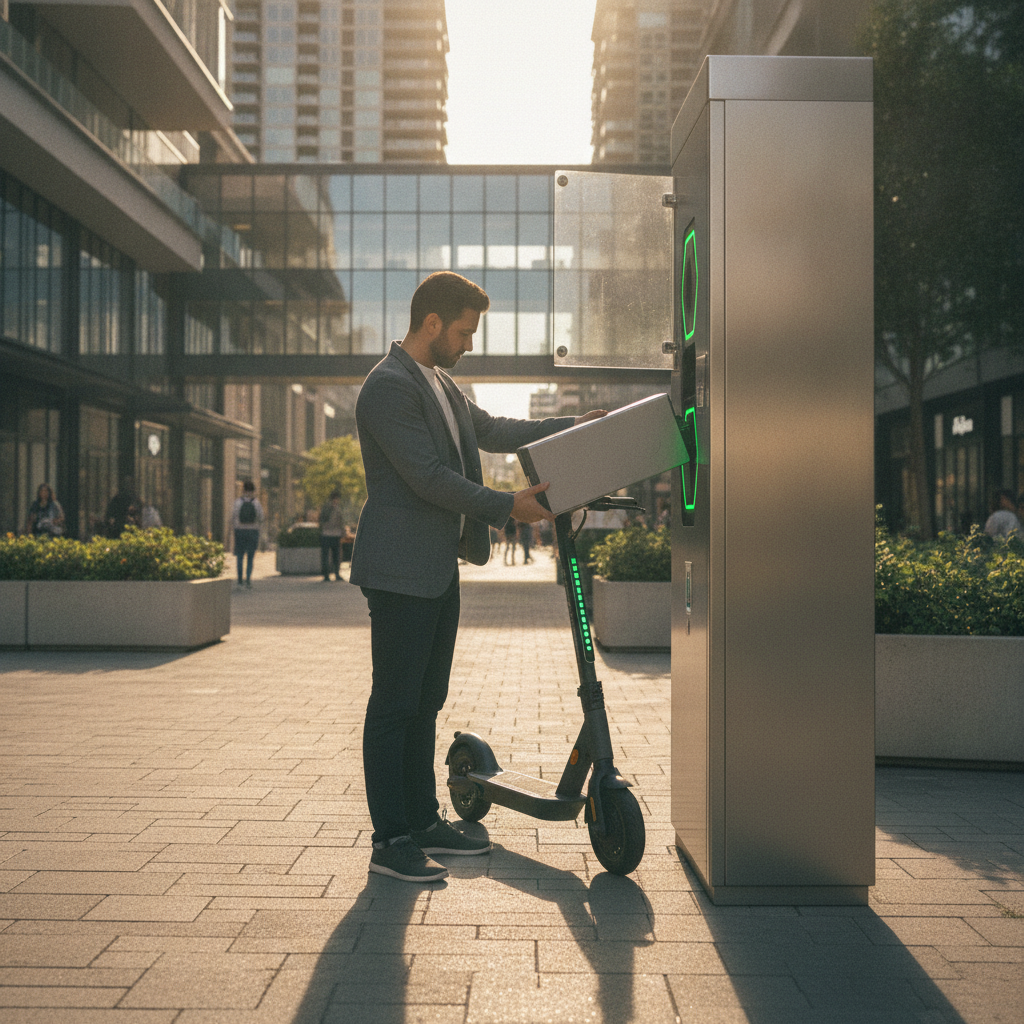 เทรนด์ตู้สลับแบตเตอรี่ E-Bike ยุคใหม่ ไม่ต้องรอชาร์จนาน - ebike-battery-swapping-network-trend
