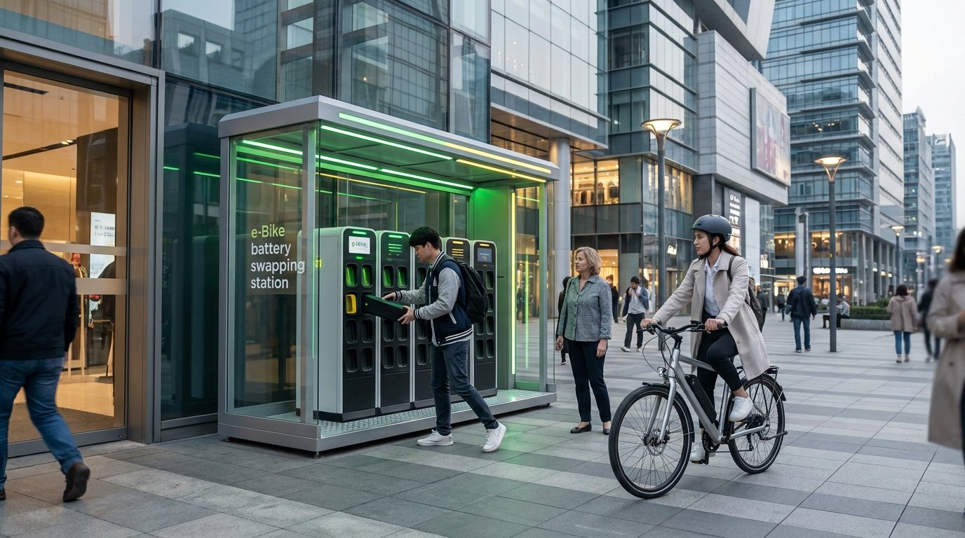 ส่องโมเดลตู้สลับแบต e-Bike มาแรง เปลี่ยนไว ไม่ต้องรอชาร์จ