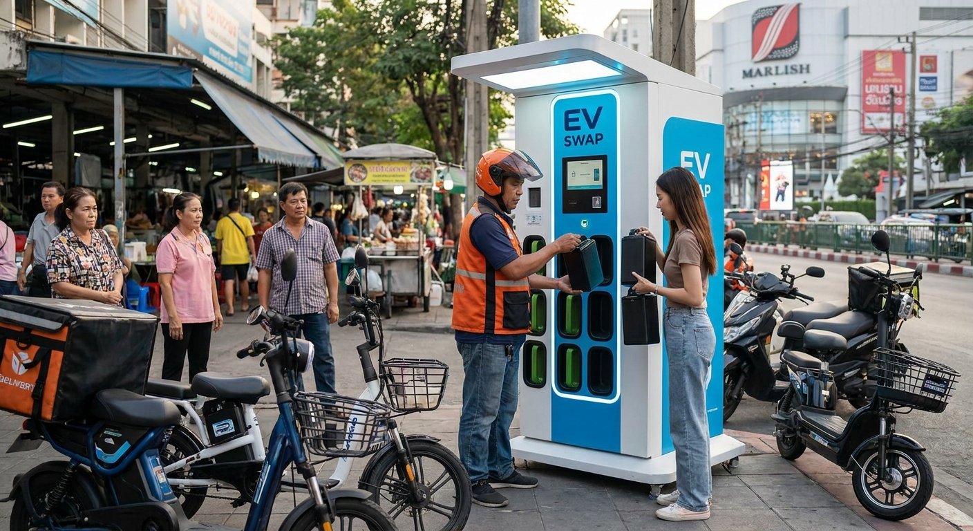 เทรนด์ตู้สลับแบตเตอรี่ e-Bike ในไทย อนาคตไม่ต้องรอชาร์จ