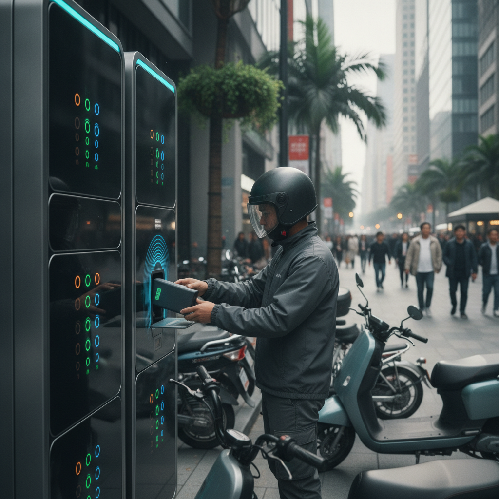 เทรนด์สลับแบต E-Bike มาแรง ปี 2027 สะดวกไว ไม่ต้องรอชาร์จ - ebike-battery-swapping-trends-2027
