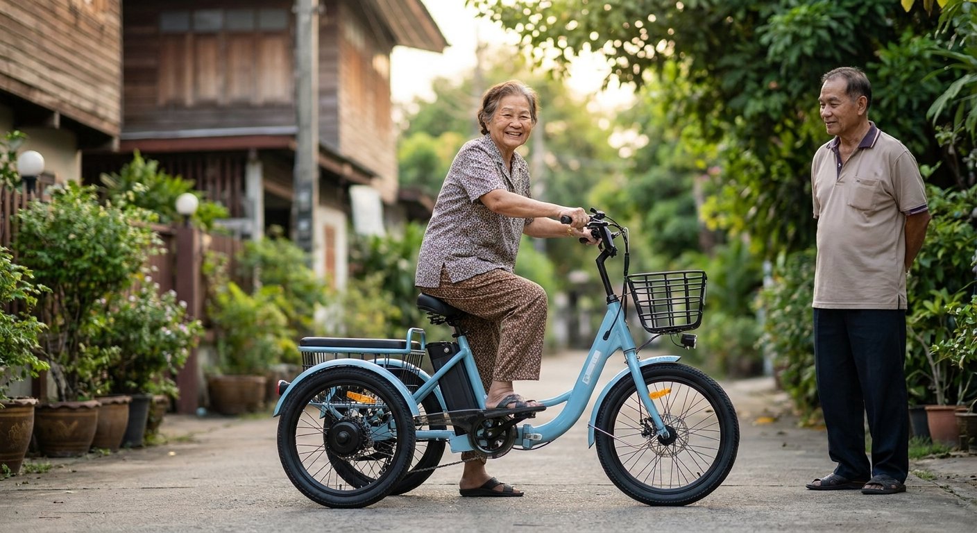 คู่มือเลือกจักรยานไฟฟ้าให้ผู้สูงอายุ ขี่ง่าย ปลอดภัย ไม่ล้ม