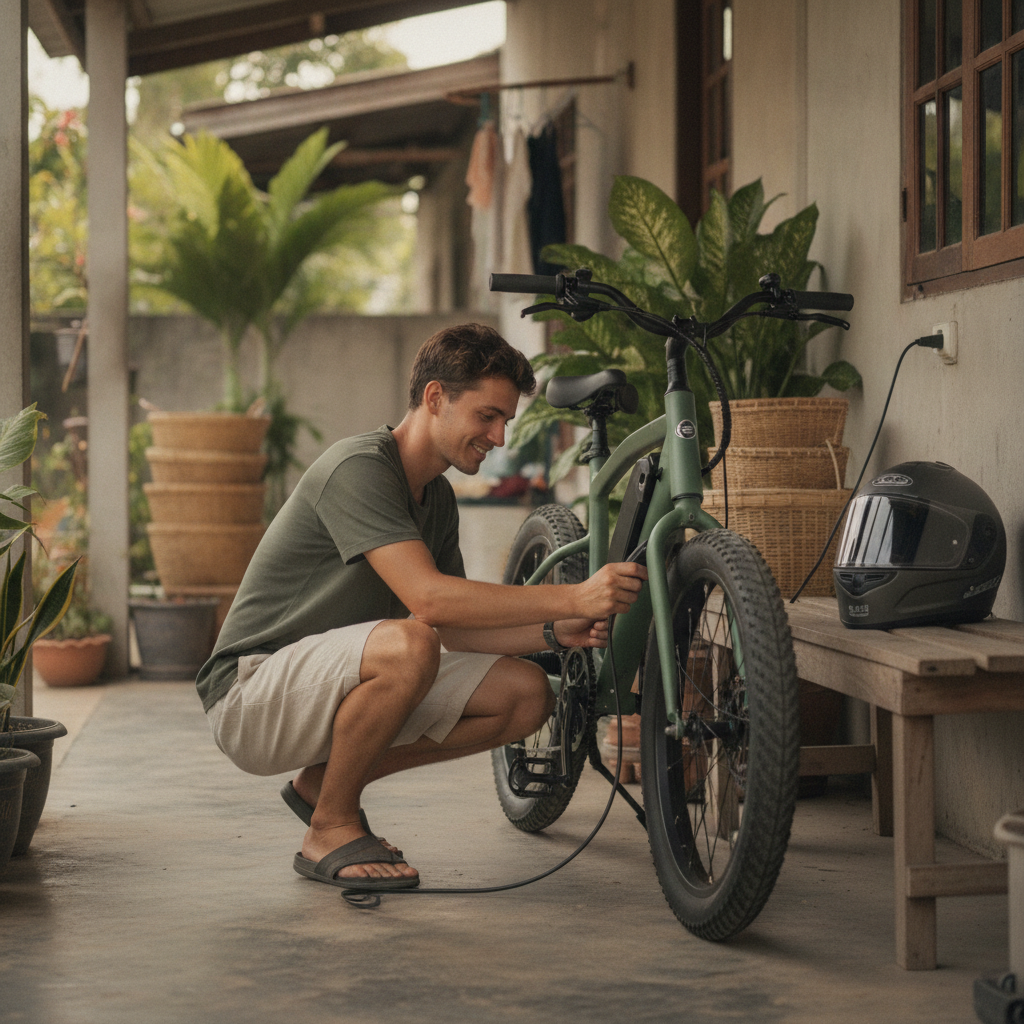 คำนวณค่าไฟชาร์จจักรยานไฟฟ้า 1 ครั้งกี่บาท ประหยัดจริงไหม? - ebike-charging-cost-calculation-guide