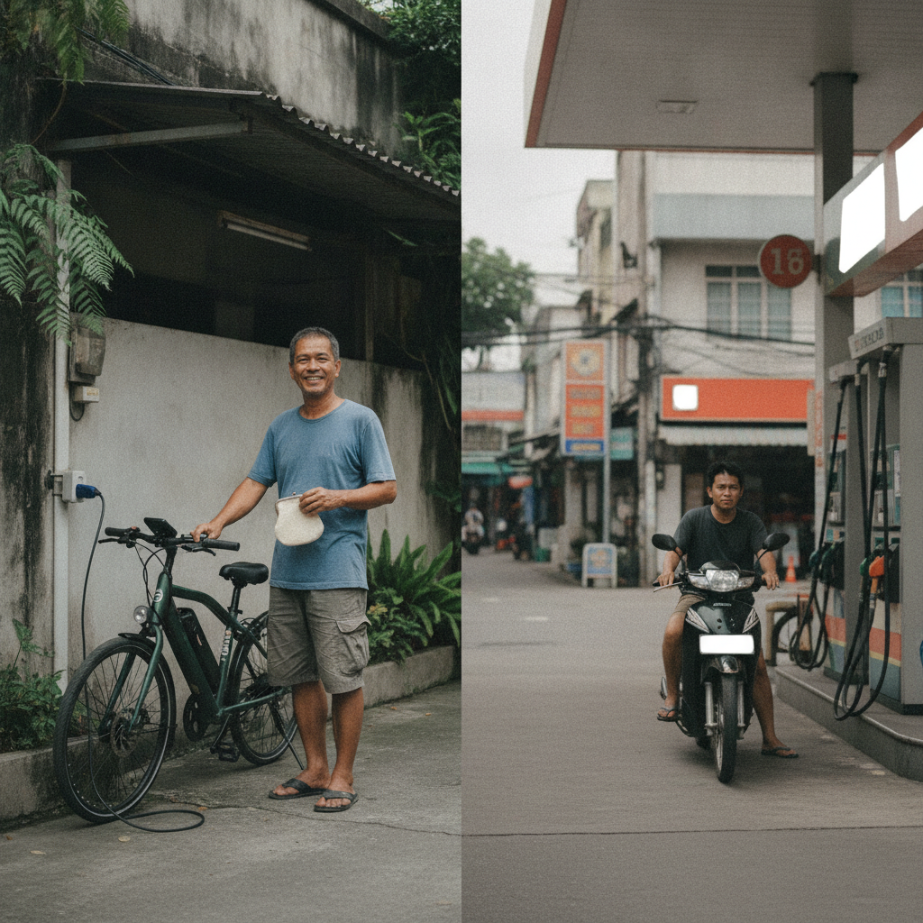 ชาร์จจักรยานไฟฟ้า 1 ครั้งกินไฟกี่บาท? เทียบค่าน้ำมันชัดๆ - ebike-charging-cost-calculation-guide