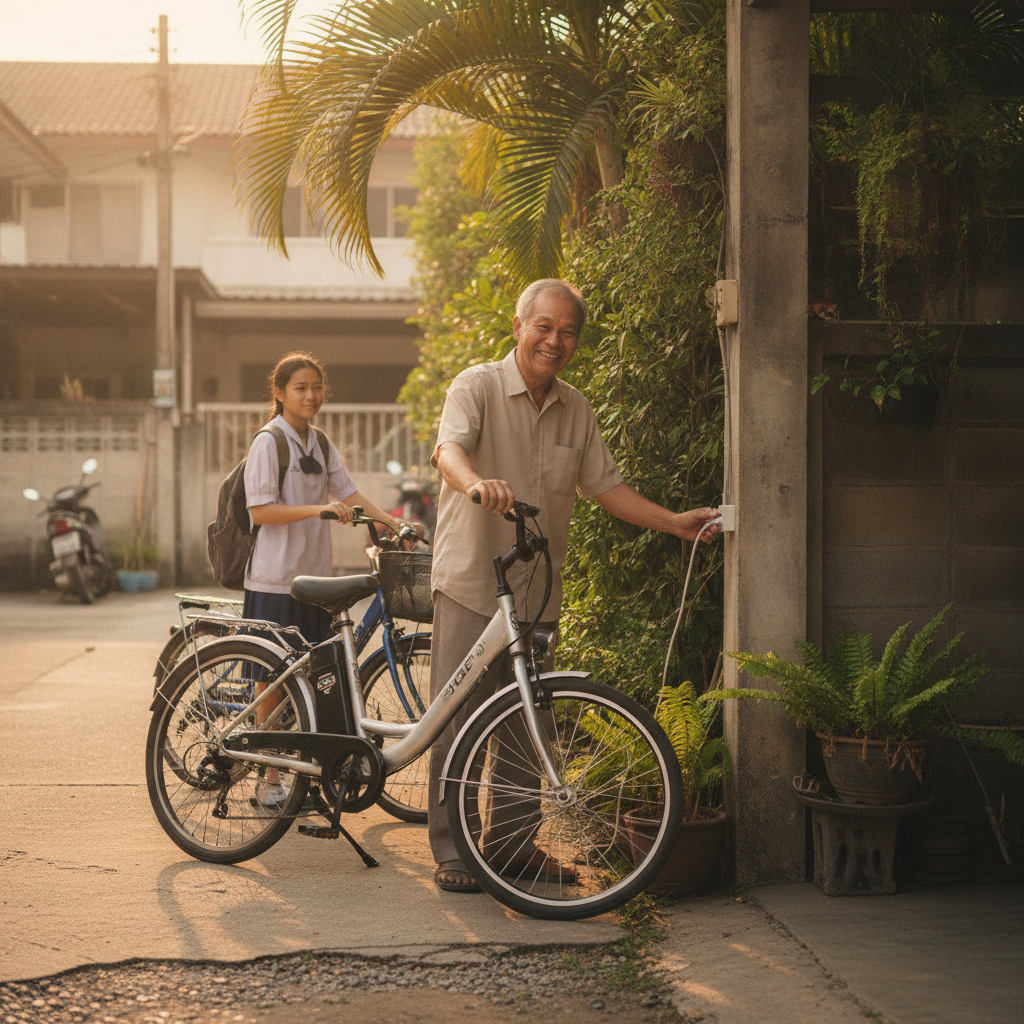 ชาร์จ e-Bike 1 ครั้ง เสียค่าไฟกี่บาท? วิ่งได้ไกลแค่ไหน - ebike-charging-cost-calculation-guide