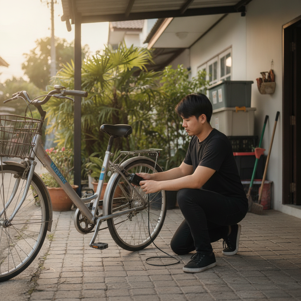 คำนวณค่าไฟจักรยานไฟฟ้า ชาร์จเต็ม 1 ครั้ง วิ่งกิโลละกี่บาท - ebike-charging-cost-calculation-guide
