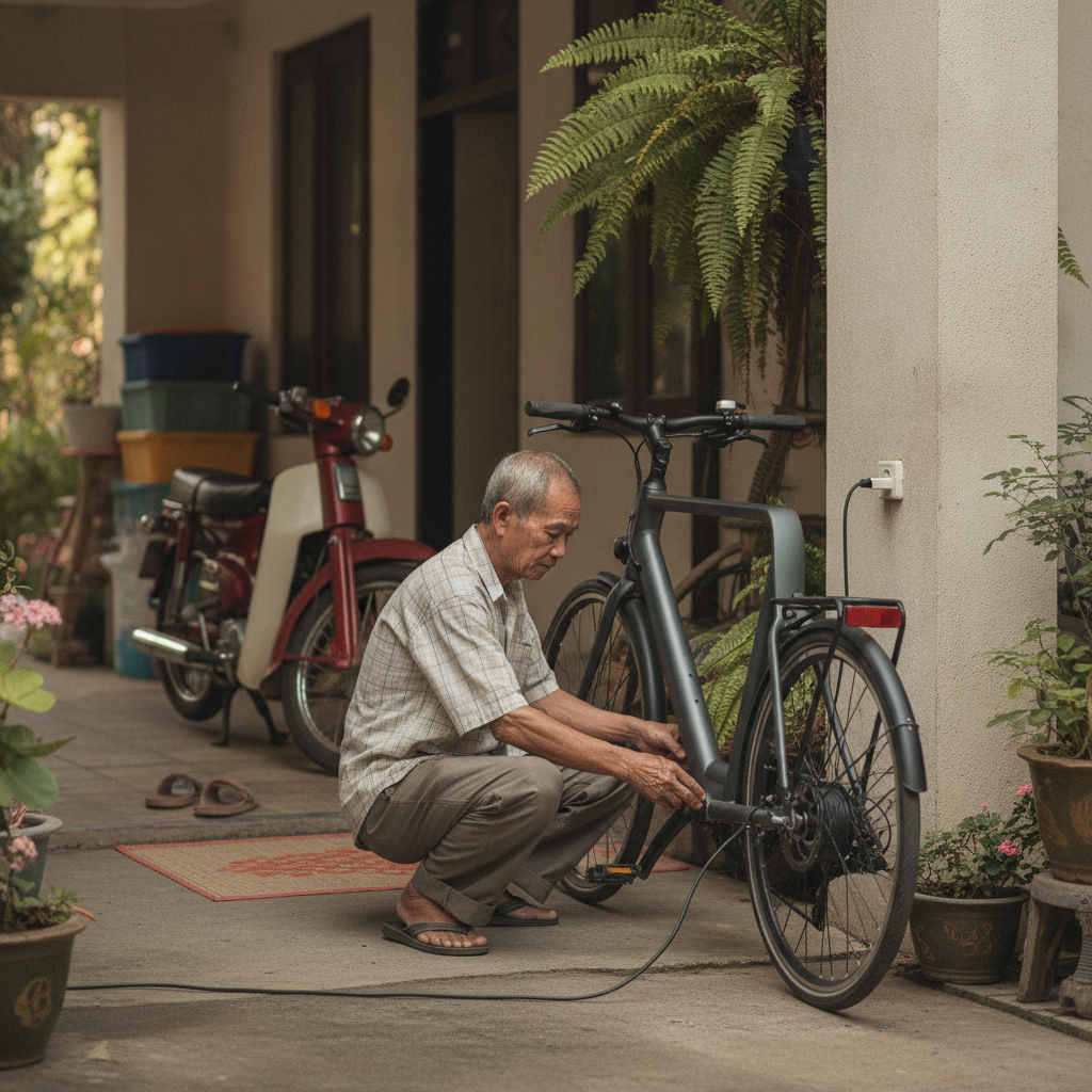 ชาร์จจักรยานไฟฟ้า 1 ครั้งกี่บาท? วิธีคำนวณเทียบน้ำมัน - ebike-charging-cost-calculation-guide