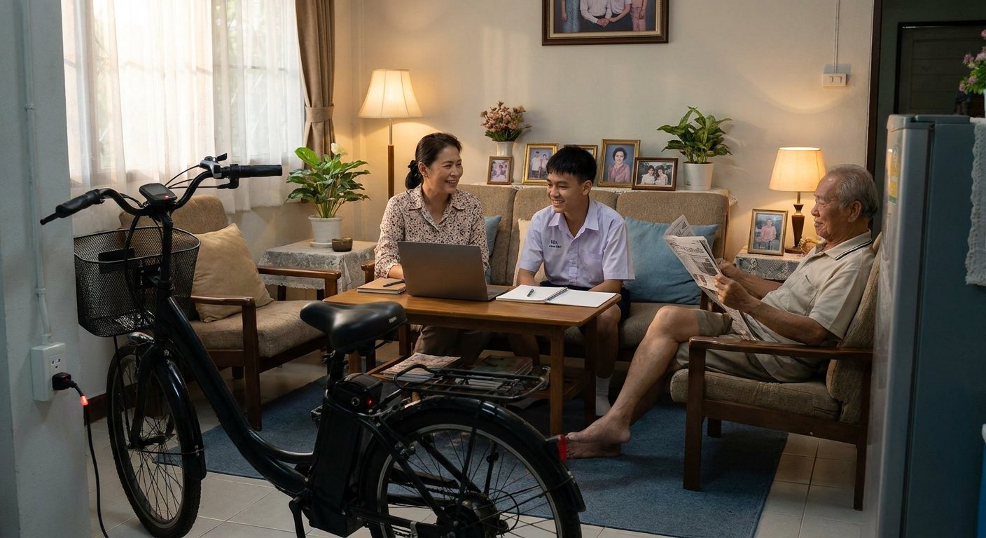 ชาร์จจักรยานไฟฟ้า 1 ครั้งกี่บาท? วิธีคำนวณเทียบน้ำมัน