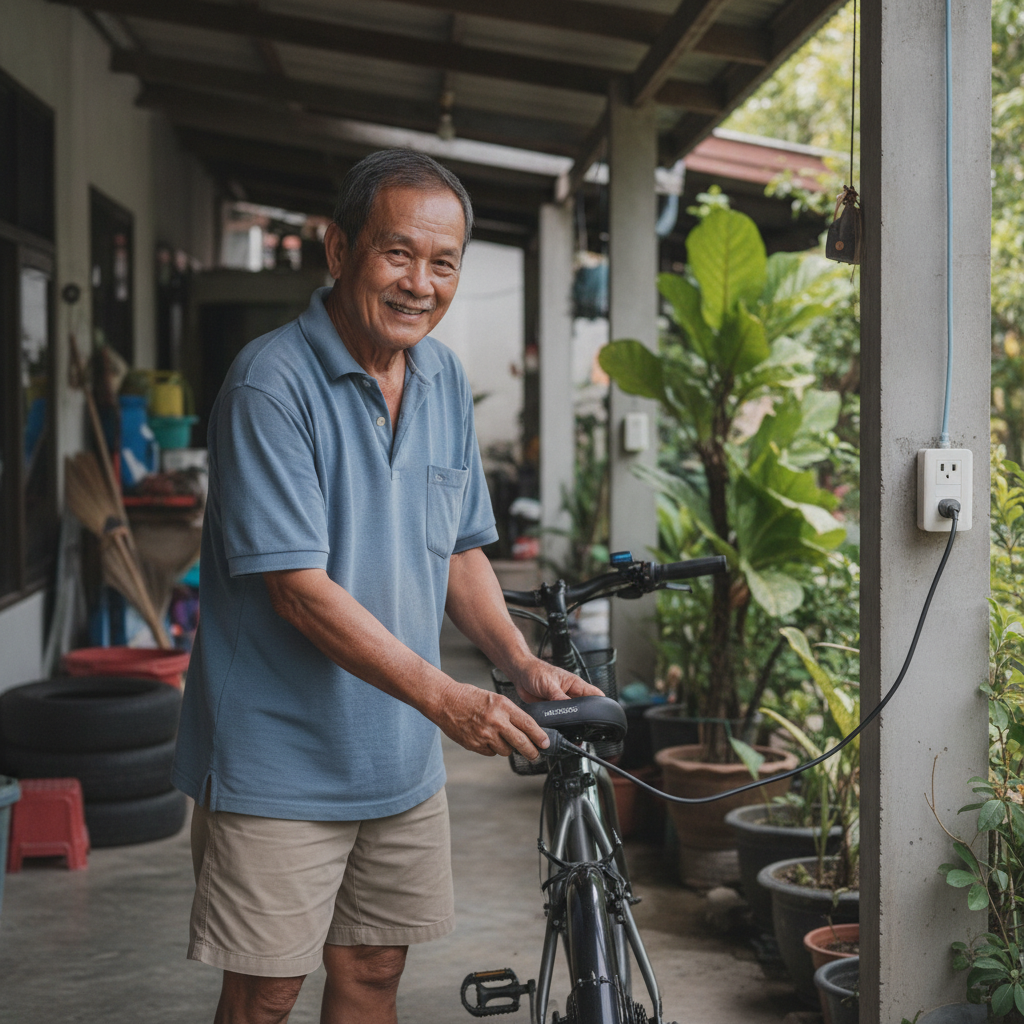 ชาร์จ e-Bike 1 ครั้งกี่บาท? เทียบค่าไฟ vs น้ำมัน - ebike-charging-cost-versus-gasoline