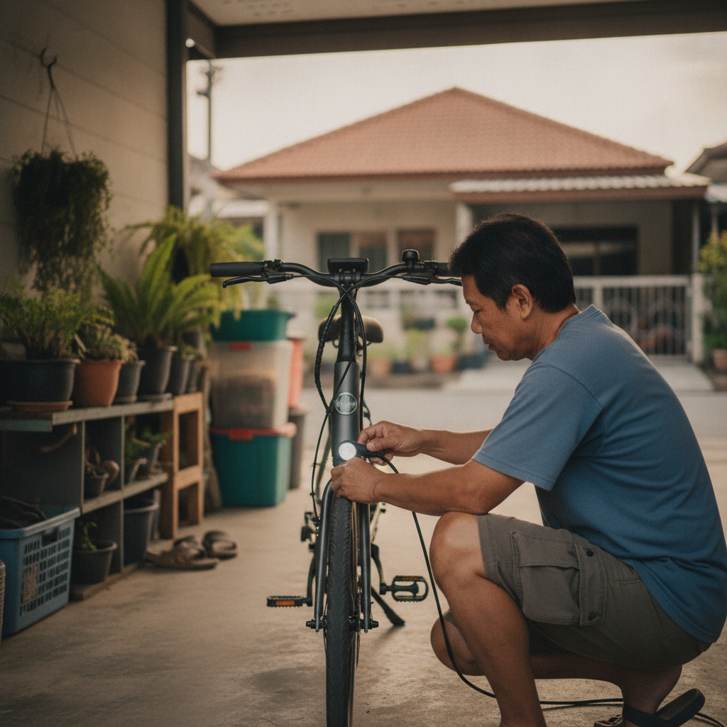 ชาร์จ e-Bike 1 ครั้งกี่บาท? คำนวณค่าไฟเทียบน้ำมันชัดๆ - ebike-charging-cost-versus-petrol