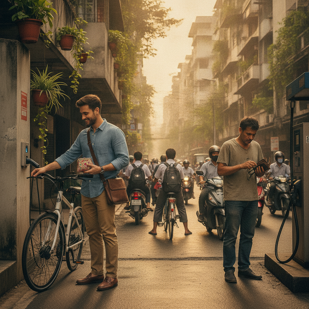 คำนวณค่าไฟชาร์จ E-Bike เทียบเติมน้ำมัน ประหยัดได้กี่บาทต่อเดือน - ebike-charging-cost-vs-gasoline