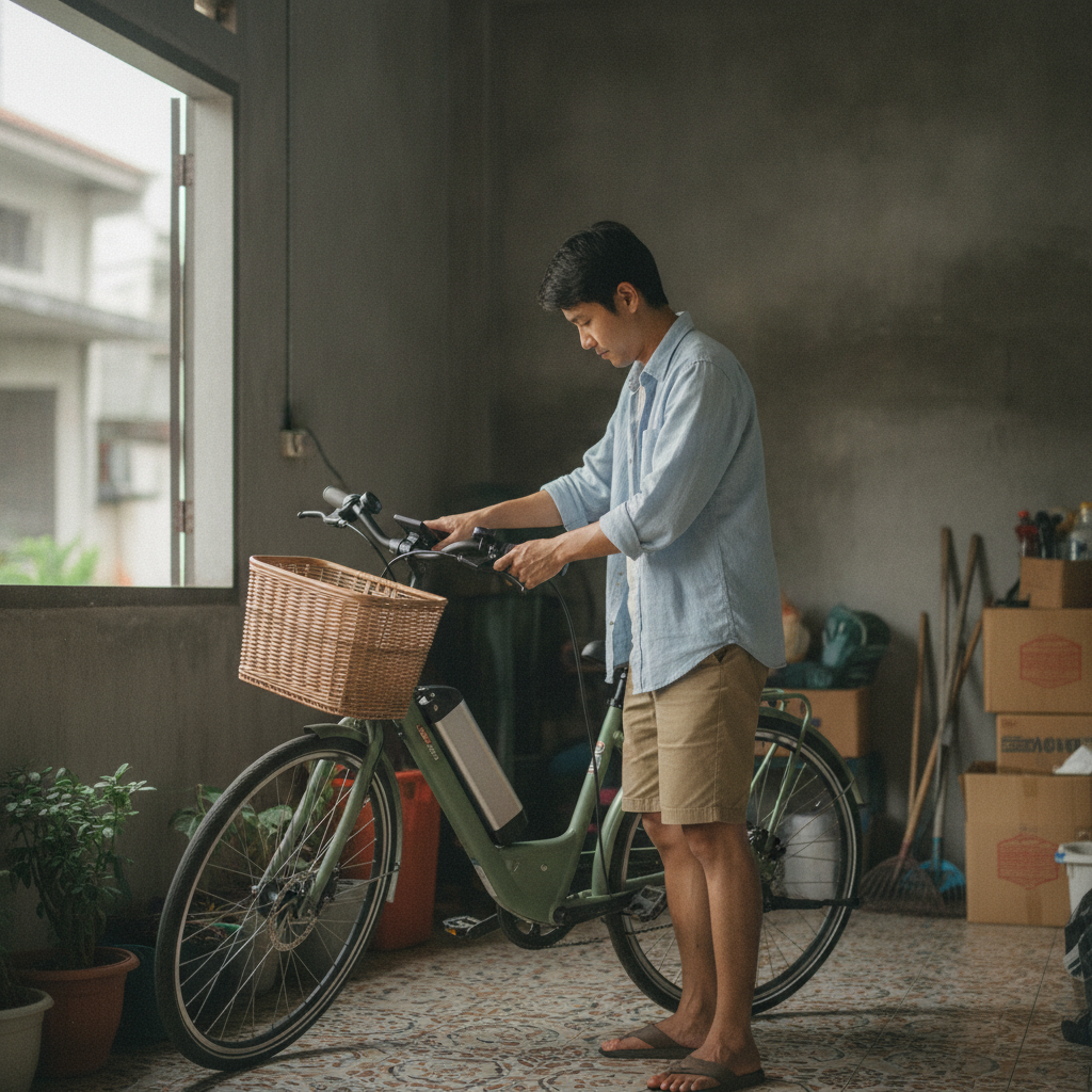 ชาร์จ E-Bike 1 ครั้งกี่บาท? เทียบค่าน้ำมัน ประหยัดได้จริง - ebike-charging-cost-vs-gasoline
