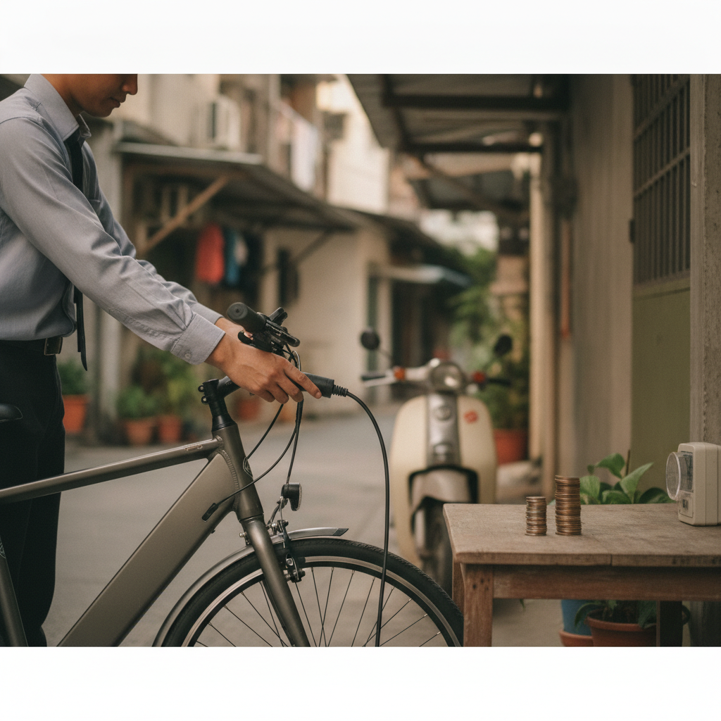 ชาร์จ e-Bike 1 ครั้งกี่บาท? เทียบชัดๆ ประหยัดกว่าน้ำมัน - ebike-charging-cost-vs-gasoline