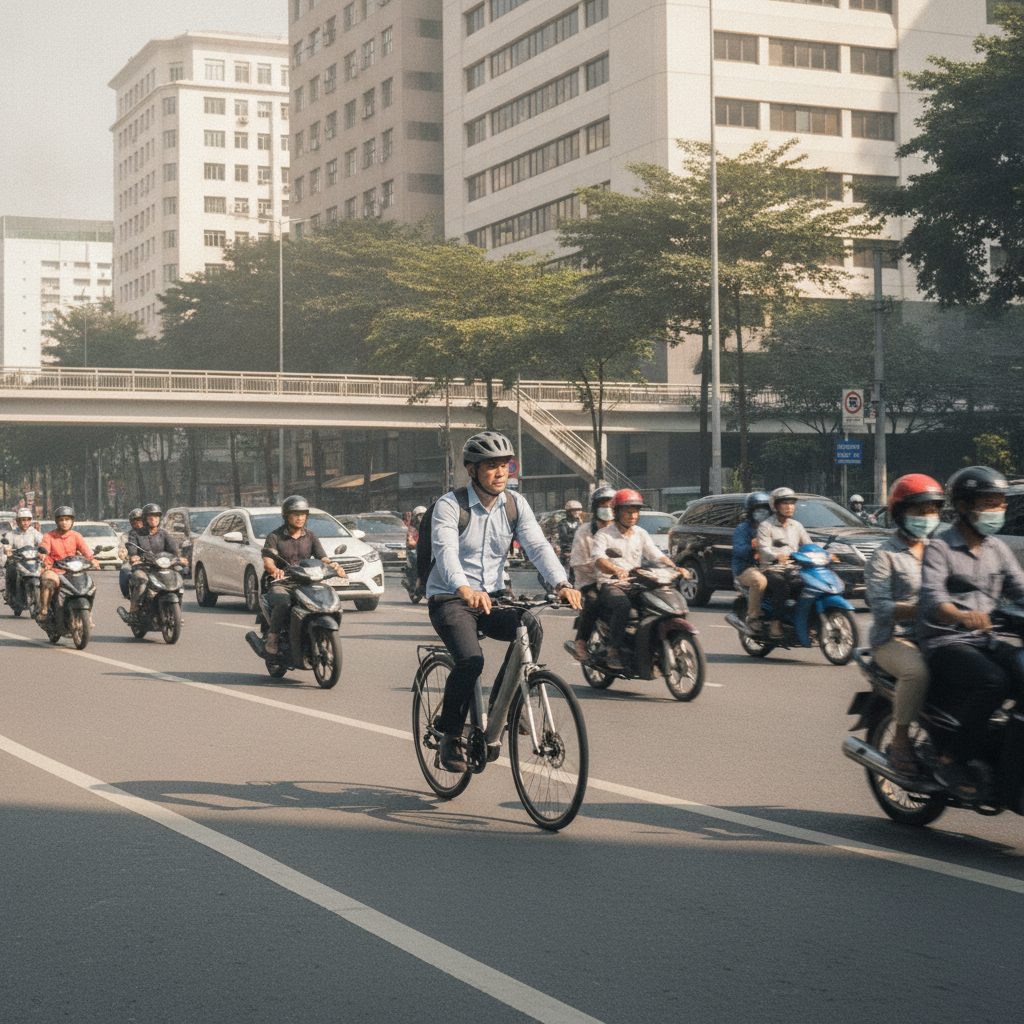 ขี่จักรยานไฟฟ้าไปทำงาน ประหยัดค่าน้ำมันเดือนละกี่บาท? - ebike-commute-cost-saving-guide