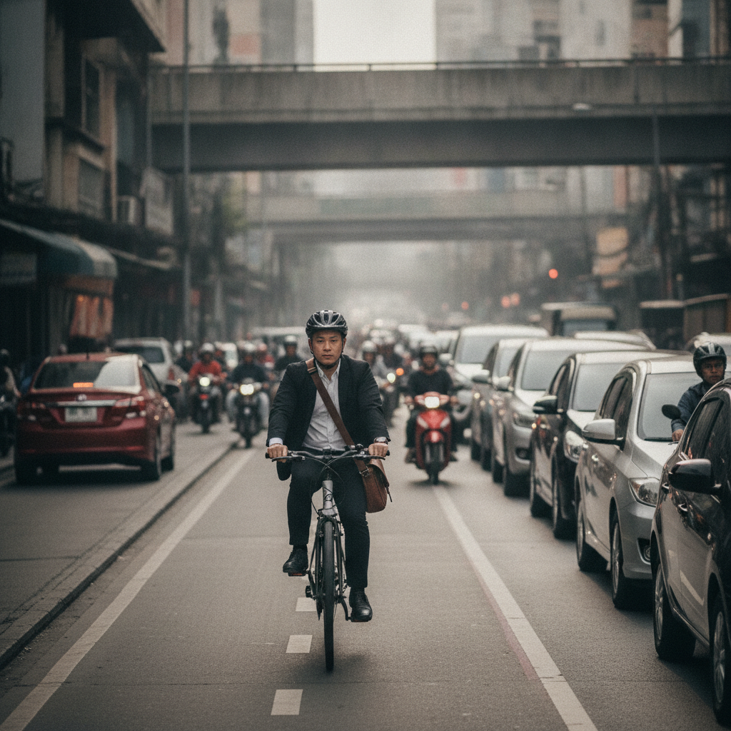 ขี่ e-Bike ไปทำงาน 1 เดือน ประหยัดค่าน้ำมันได้กี่บาท? - ebike-commute-fuel-cost-saving