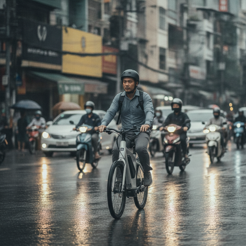ขี่ e-Bike ไปทำงาน ประหยัดค่าน้ำมันปีละกี่บาท คุ้มจริงไหม - ebike-commuting-cost-savings-guide