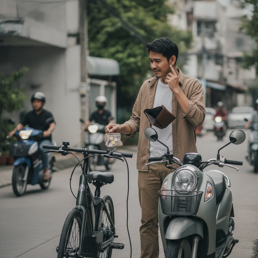 เทียบค่าไฟจักรยานไฟฟ้า vs ค่าน้ำมัน ประหยัดได้หลักพัน - ebike-cost-savings-vs-gasoline