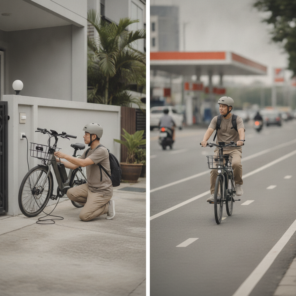 คำนวณค่าไฟ e-Bike ชาร์จ 1 ครั้งกี่บาท ประหยัดกว่าน้ำมันจริงไหม - ebike-electricity-charging-cost-calculation