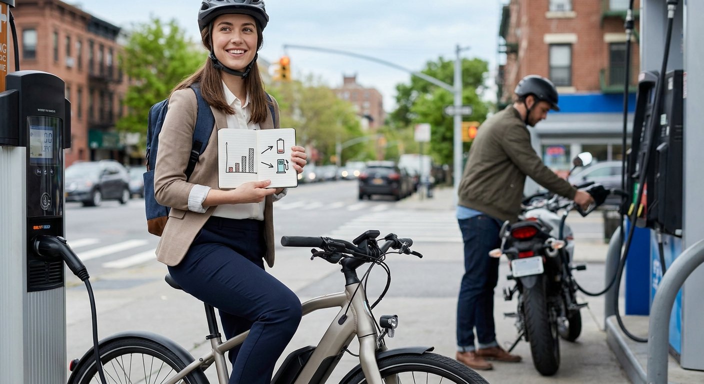ขี่ e-Bike 1 เดือน เสียค่าไฟกี่บาท? เทียบมอเตอร์ไซค์น้ำมัน