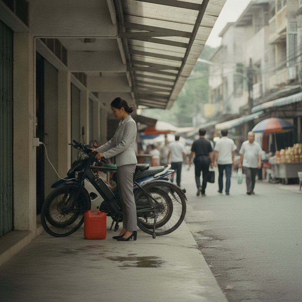 คำนวณค่าไฟชาร์จ E-Bike 1 เดือน จ่ายกี่บาท เทียบราคาน้ำมัน - ebike-electricity-cost-vs-gasoline