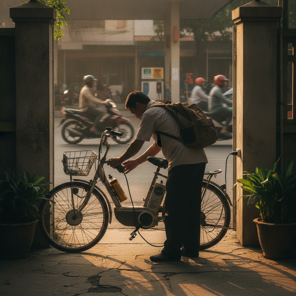 ขี่ E-Bike ประหยัดค่าน้ำมันกี่บาท? สรุปค่าไฟวิ่ง 100 กม. - ebike-electricity-cost-vs-gasoline