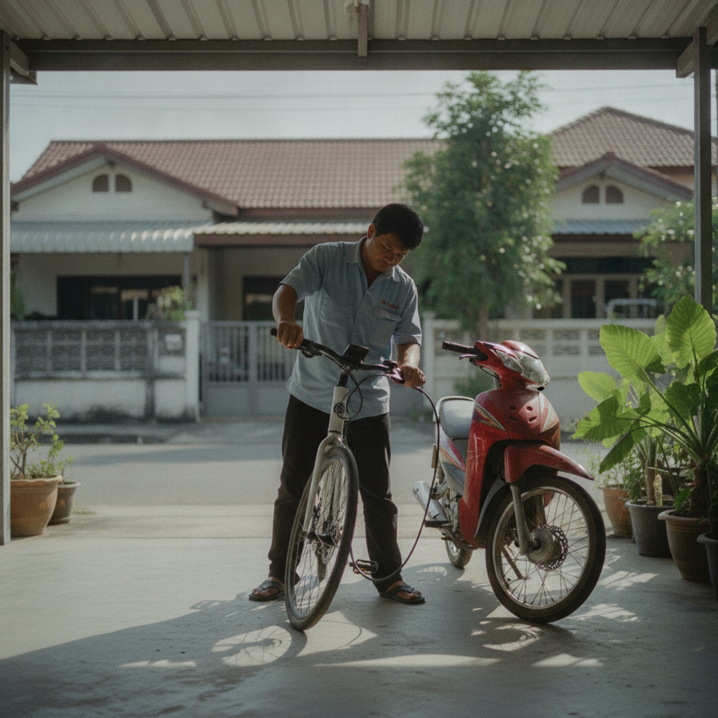 จักรยานไฟฟ้าวิ่ง 100 กม. เสียค่าไฟกี่บาท? เทียบค่าน้ำมัน - ebike-electricity-cost-vs-gasoline