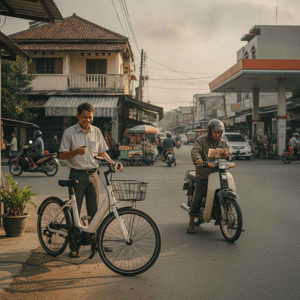 e-Bike วิ่ง 100 กม. เสียค่าไฟกี่บาท? เทียบค่าน้ำมันชัดๆ - ebike-electricity-cost-vs-gasoline