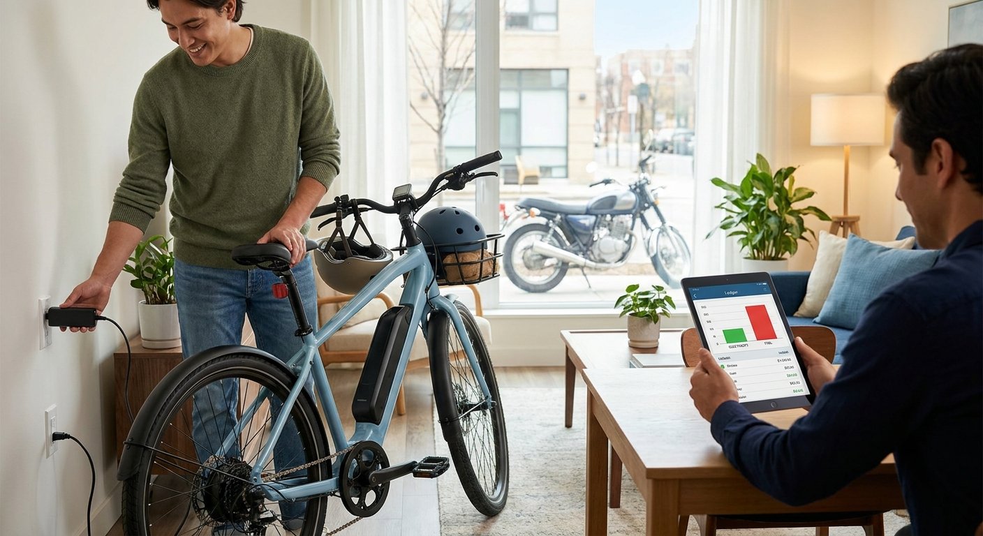 คำนวณค่าไฟ E-Bike เทียบน้ำมัน 1 เดือน ประหยัดได้กี่บาท?