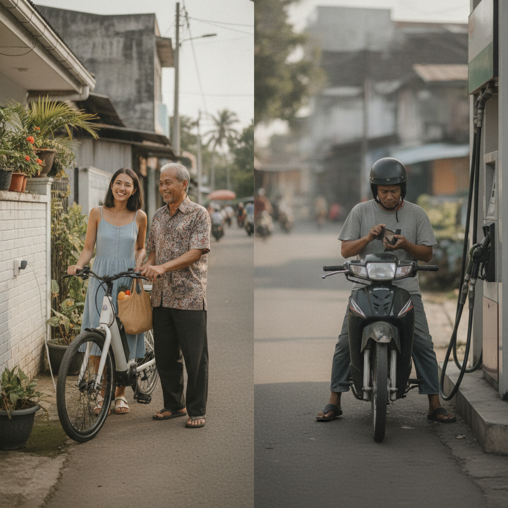 เทียบค่าไฟ E-Bike กับค่าน้ำมัน 1 เดือนประหยัดได้เท่าไหร่ - ebike-electricity-cost-vs-gasoline