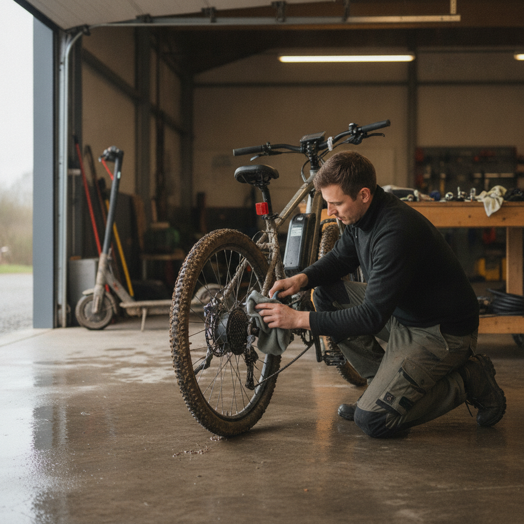5 จุดเช็กด่วน E-Bike ลุยน้ำท่วมขัง ป้องกันไฟลัดวงจร - ebike-flood-maintenance-check-tips