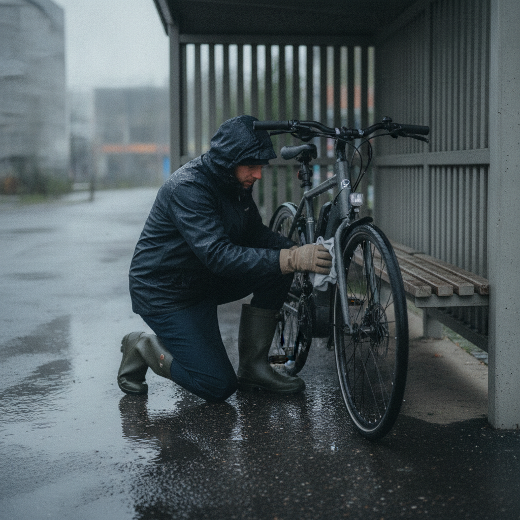 e-Bike ลุยน้ำท่วมได้ไหม? วิธีดูแลระบบไฟหลังฝนตกหนัก - ebike-flood-rain-maintenance-care
