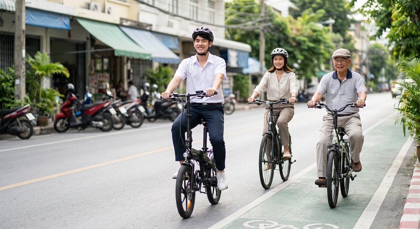 ขี่จักรยานไฟฟ้าต้องมีใบขับขี่ไหม? สรุปกฎหมายเข้าใจง่าย