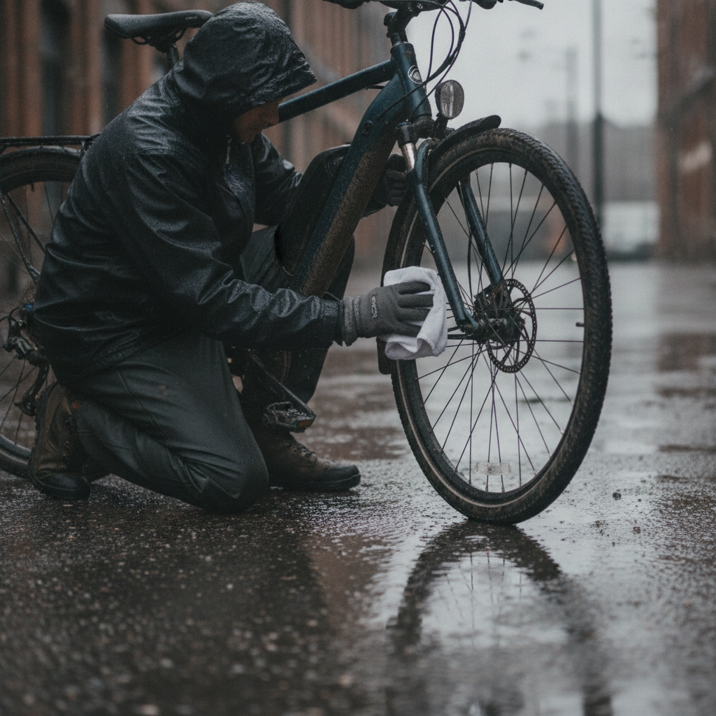 จักรยานไฟฟ้าลุยฝนได้ไหม? เคล็ดลับดูแลระบบไฟไม่ให้พัง - ebike-rain-maintenance-waterproof-tips