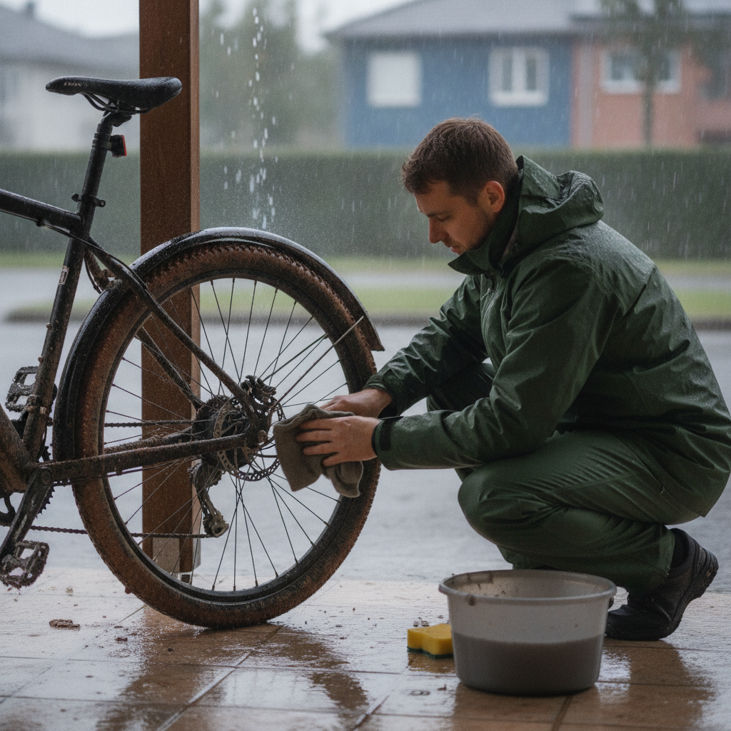 วิธีดูแลจักรยานไฟฟ้าหน้าฝน ลุยน้ำอย่างไรมอเตอร์ไม่พัง - ebike-rainy-maintenance-water-protection