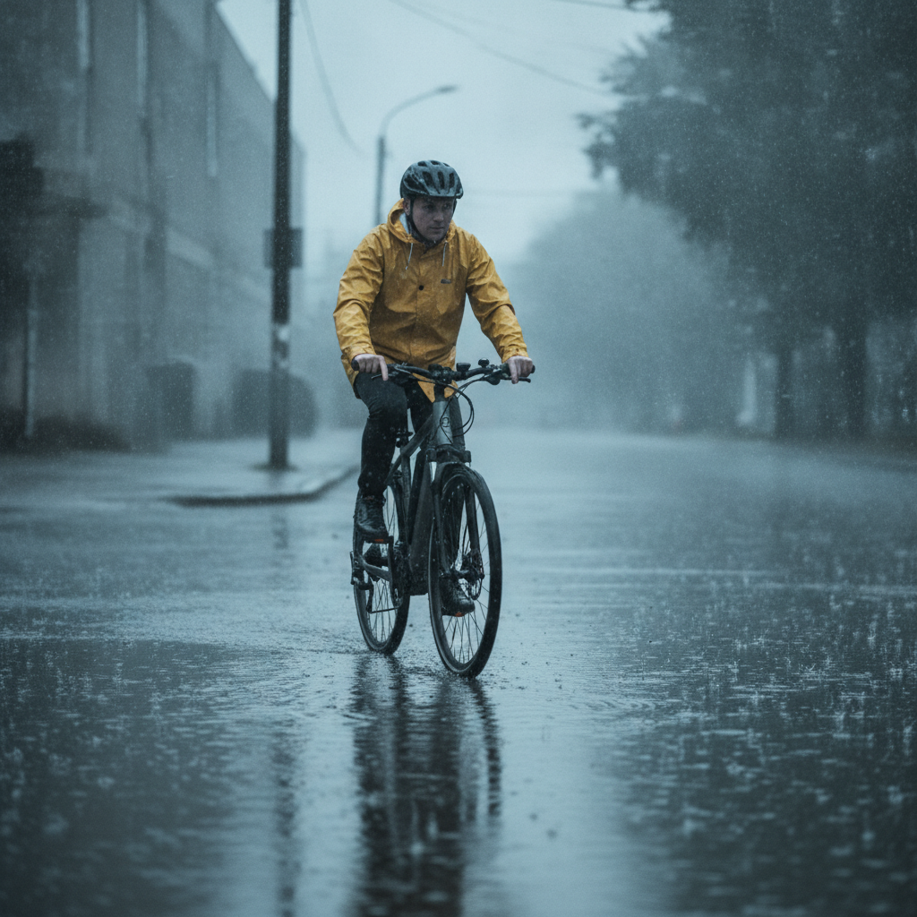 วิธีขี่ e-Bike ลุยฝน ลุยน้ำขังอย่างไร ไม่ให้มอเตอร์พัง - ebike-rainy-riding-maintenance-tips