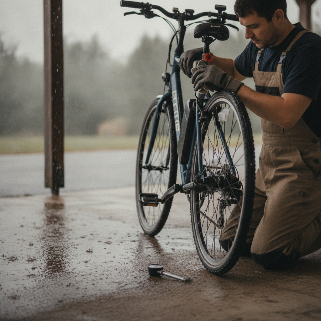 วิธีเช็ก E-Bike ช่วงหน้าฝน ป้องกันน้ำเข้า เบรกไม่ลื่นไถล - ebike-rainy-season-maintenance-guide