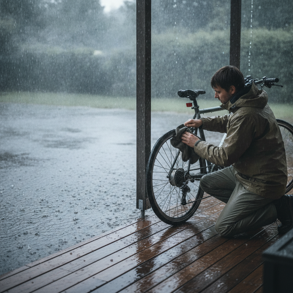 วิธีดูแลจักรยานไฟฟ้าหน้าฝน ลุยน้ำได้ไหม ไม่ให้มอเตอร์พัง - ebike-rainy-season-maintenance-guide