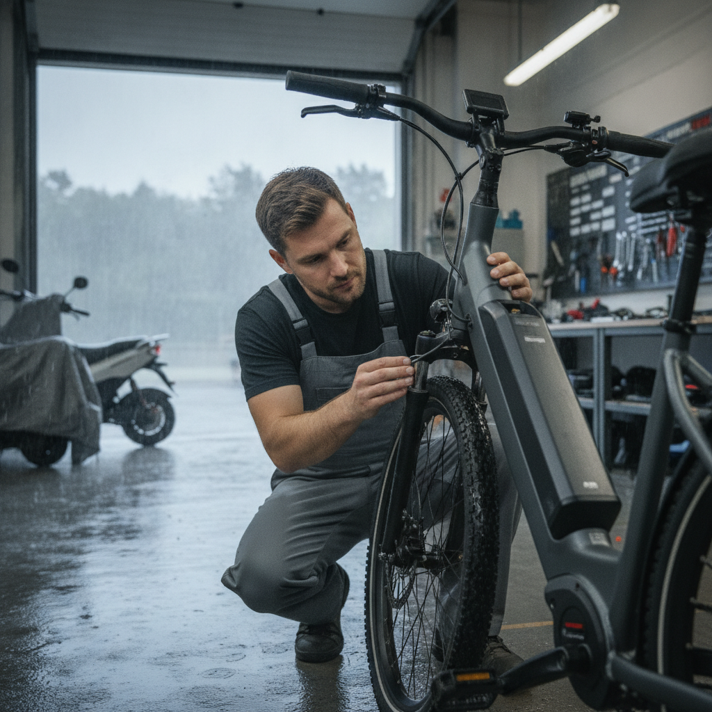 ตรวจเช็ก 5 จุดจักรยานไฟฟ้า ลุยฝนปลอดภัย มอเตอร์ไม่พัง - ebike-rainy-season-maintenance-tips