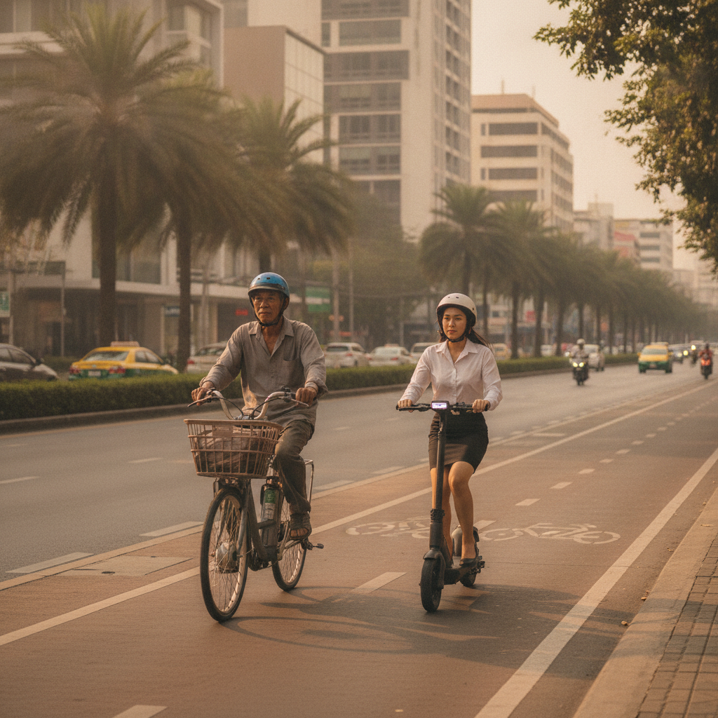 กฎหมายจักรยานไฟฟ้า สกู๊ตเตอร์ไฟฟ้า ขี่บนถนนได้ไหม? - ebike-scooter-traffic-law-thailand