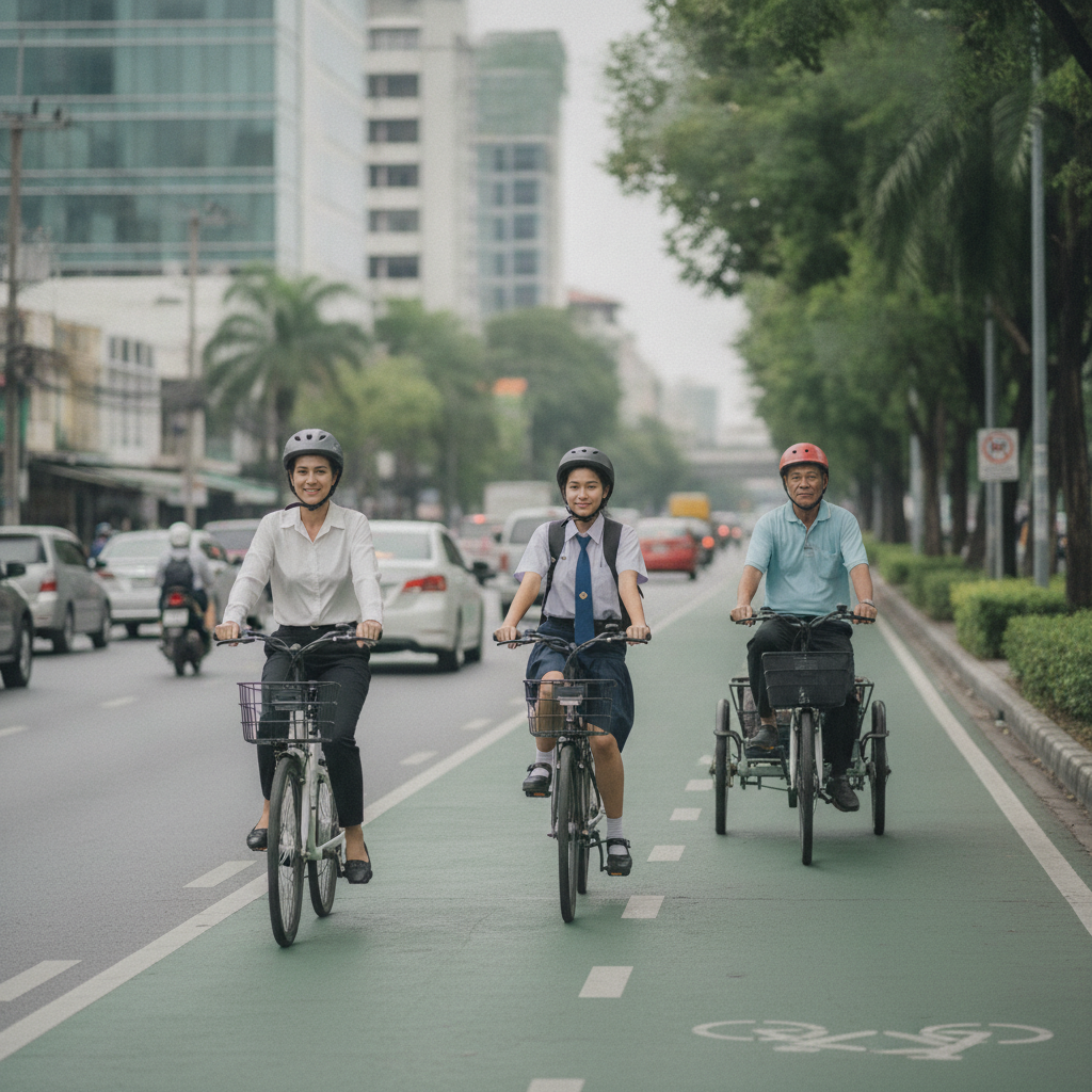 ขี่จักรยานไฟฟ้าบนถนน ต้องทำใบขับขี่ไหม? สรุปกฎหมายควรรู้ - ebike-thailand-traffic-laws-license