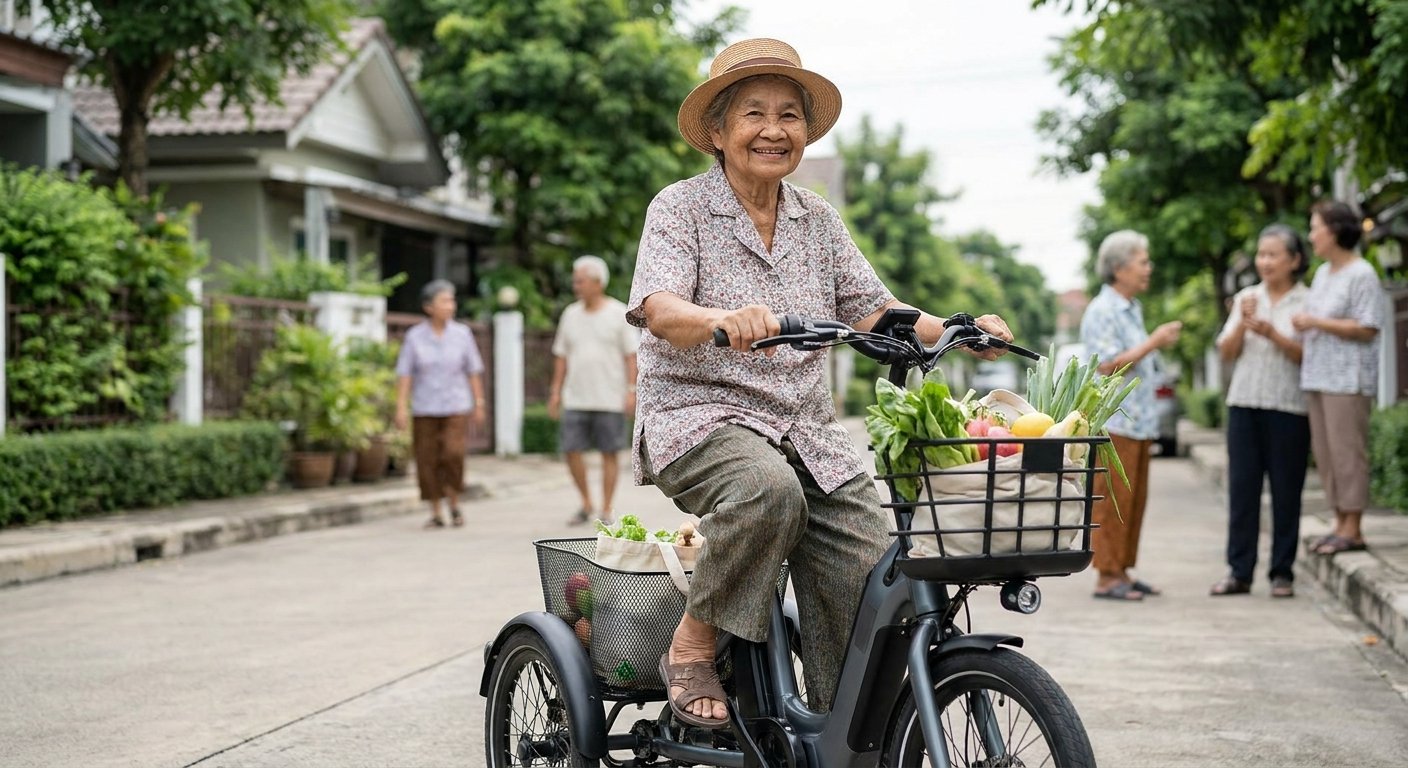เทรนด์ e-Bike 3 ล้อปี 2027 ยานพาหนะวัยเก๋า ขี่ง่าย ปลอดภัย