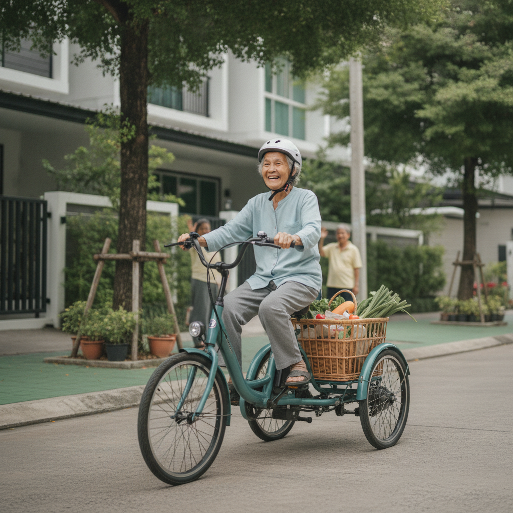 เทรนด์ e-Bike 3 ล้อปี 2027 ยานพาหนะวัยเก๋า ขี่ง่าย ปลอดภัย - ebike-three-wheel-trend-2027