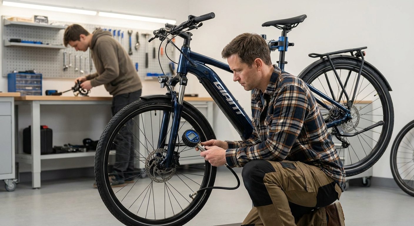 เช็กลมยางและเบรก e-bike อย่างไร ให้ขับขี่ปลอดภัย แบตไม่หมดไว