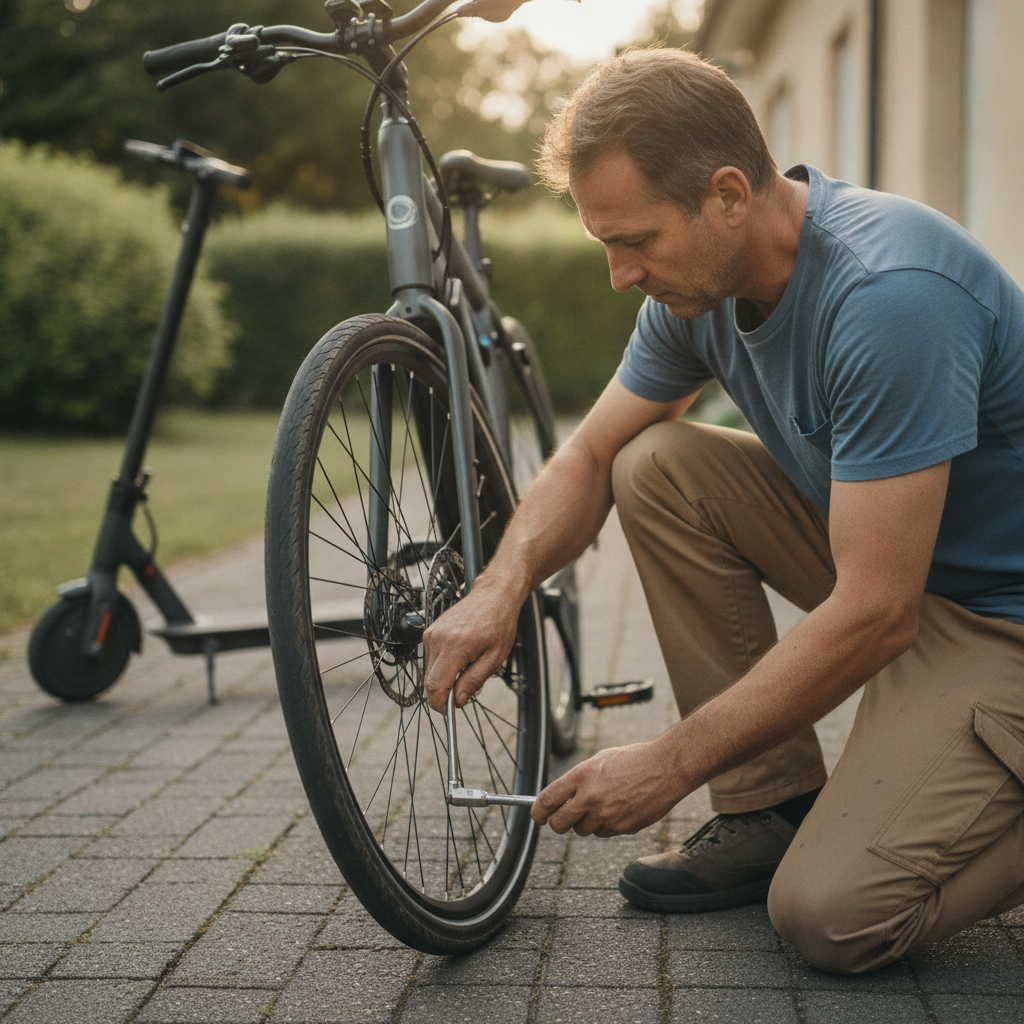 วิธีเช็คลมยางจักรยานไฟฟ้า ประหยัดแบตเตอรี่ ขับขี่ปลอดภัย - ebike-tire-pressure-maintenance-guide