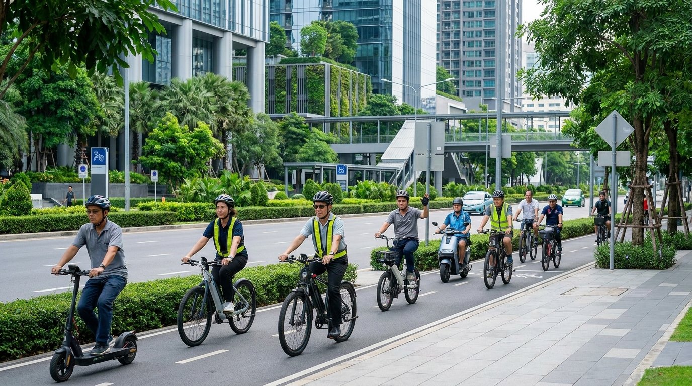 ส่องกฎหมายขี่ E-Bike ปี 2027 วิ่งเลนไหนได้ ไม่ผิดกฎจราจร