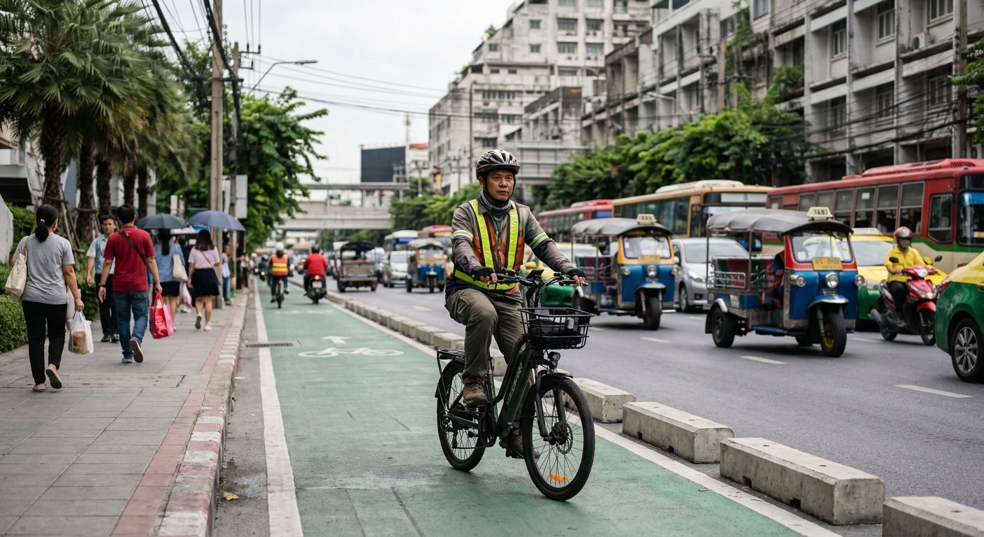 ขี่จักรยานไฟฟ้าบนถนน ต้องมีใบขับขี่ไหม? สรุปกฎหมายไทยล่าสุด