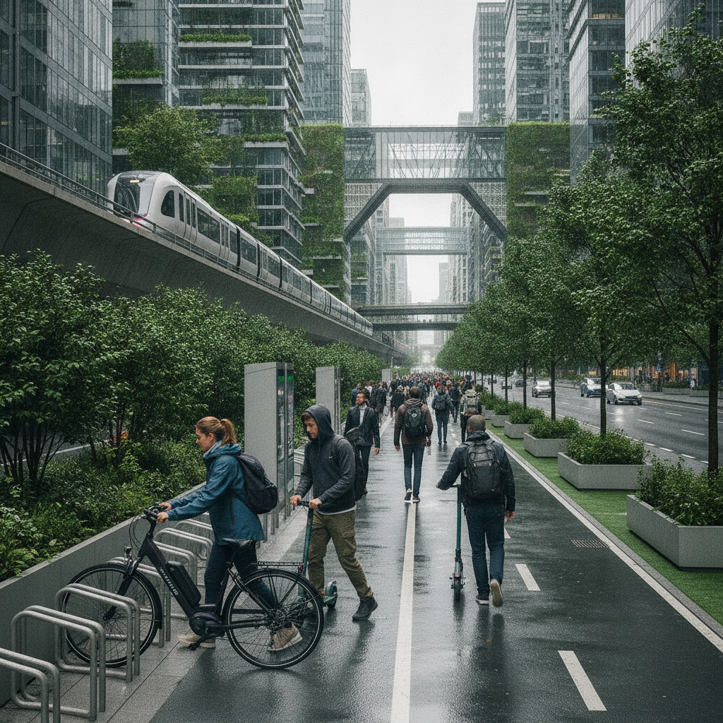 เทรนด์ E-Bike ปี 2027 ทางเลือกใหม่คนเมืองเชื่อมต่อรถไฟฟ้า - ebike-urban-commuter-trends-2027