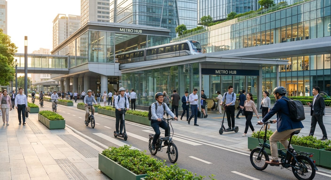 เทรนด์ E-Bike ปี 2027 เชื่อมต่อรถไฟฟ้า เดินทางยุคไร้น้ำมัน