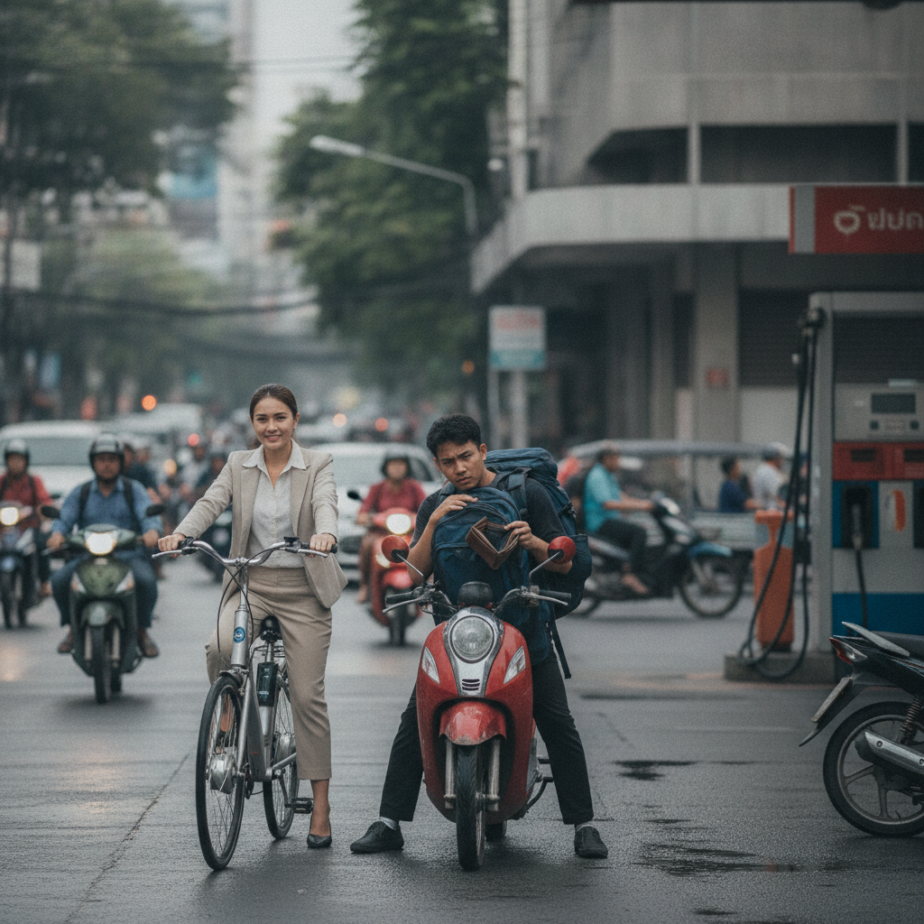เทียบค่าไฟ e-bike กับมอเตอร์ไซค์ วิ่ง 1 ปี ประหยัดหลักหมื่น - ebike-vs-gas-cost-savings